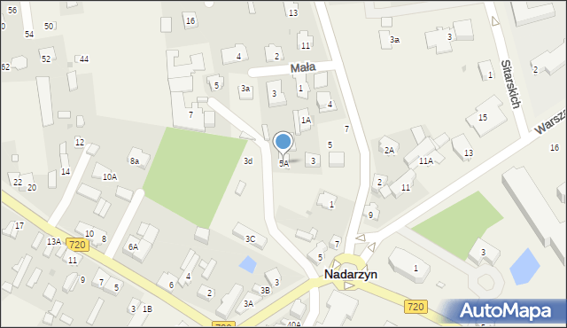 Nadarzyn, Warszawska, 5A, mapa Nadarzyn