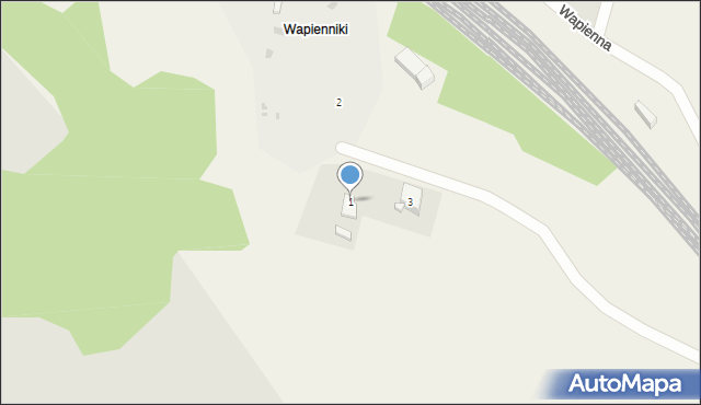 Nakło Śląskie, Wapienna, 1, mapa Nakło Śląskie