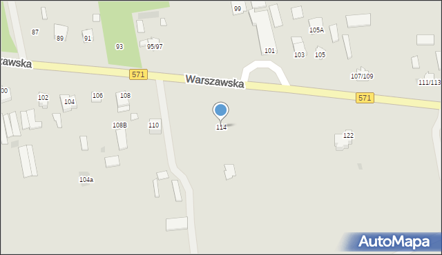 Nasielsk, Warszawska, 114, mapa Nasielsk