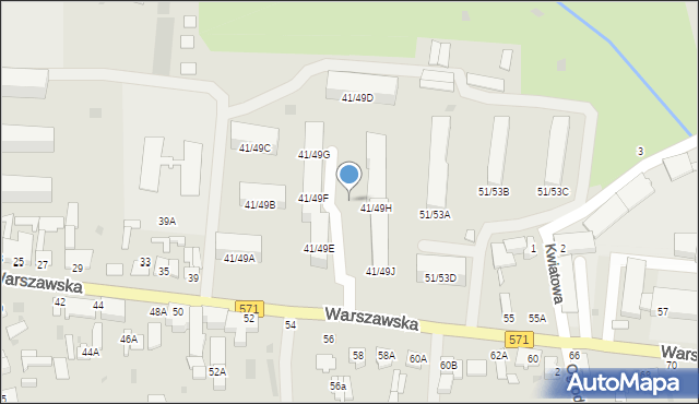 Nasielsk, Warszawska, 41e, mapa Nasielsk