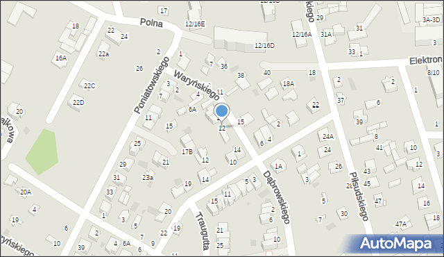Nasielsk, Waryńskiego Ludwika, 12, mapa Nasielsk