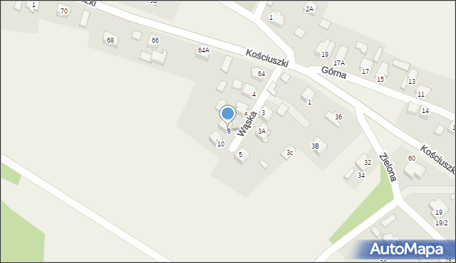 Niegowonice, Wąska, 8, mapa Niegowonice