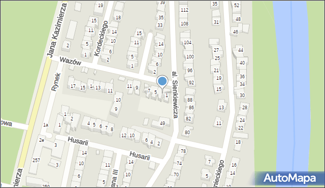 Nieporęt, Wazów, 3, mapa Nieporęt