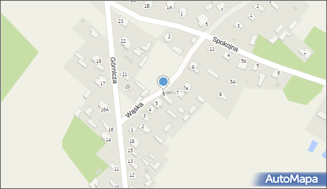 Nieświń, Wąska, 6, mapa Nieświń