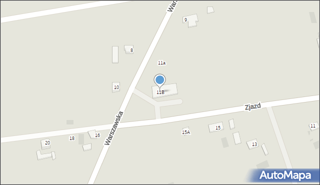Nieszawa, Warszawska, 11B, mapa Nieszawa