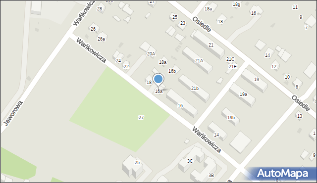 Nisko, Wańkowicza Melchiora, 16a, mapa Nisko