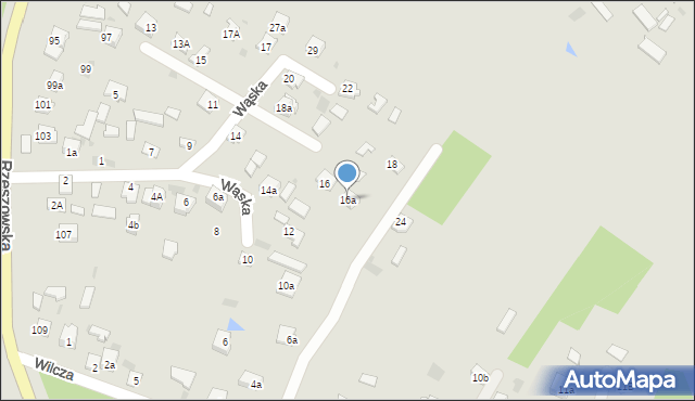 Nisko, Wąska, 16a, mapa Nisko