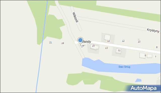 Nowa Wieś, Wandy, 17a, mapa Nowa Wieś