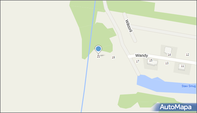 Nowa Wieś, Wandy, 21, mapa Nowa Wieś