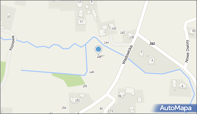 Nowe Dwory, Wadowicka, 146, mapa Nowe Dwory