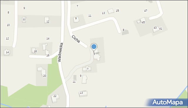 Nowe Dwory, Wadowicka, 3, mapa Nowe Dwory