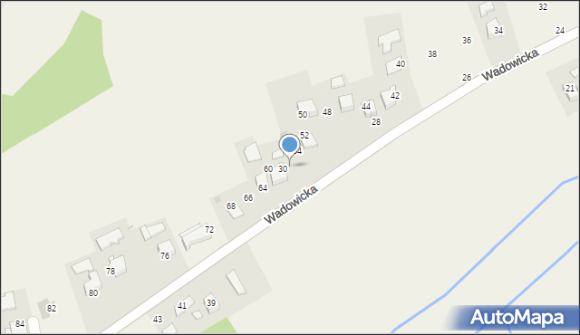 Nowe Dwory, Wadowicka, 56, mapa Nowe Dwory