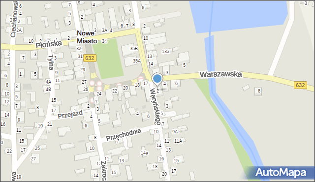 Nowe Miasto, Warszawska, 2, mapa Nowe Miasto