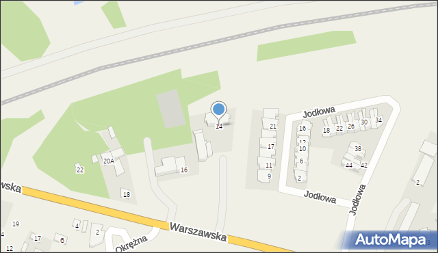 Nowe Opole, Warszawska, 14, mapa Nowe Opole