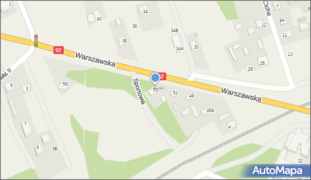 Nowe Opole, Warszawska, 53, mapa Nowe Opole
