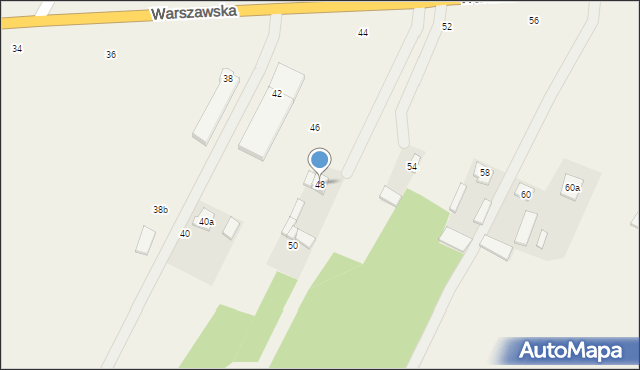 Nowe Osiny, Warszawska, 48, mapa Nowe Osiny