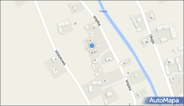 Nowizna, Wąska, 13, mapa Nowizna