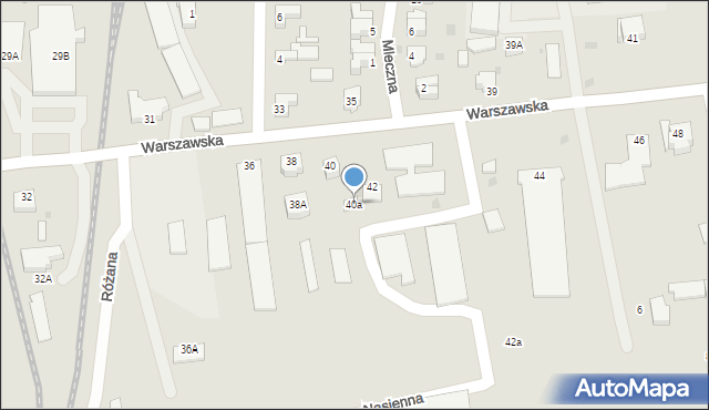 Nowy Dwór Gdański, Warszawska, 40a, mapa Nowy Dwór Gdański