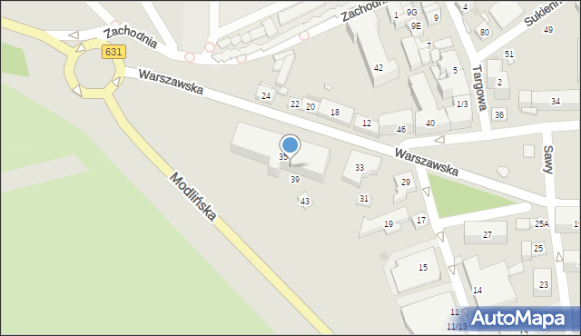 Nowy Dwór Mazowiecki, Warszawska, 37, mapa Nowy Dwór Mazowiecki
