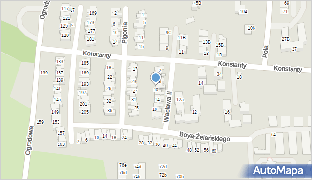 Nowy Sącz, Wacława II, 10, mapa Nowego Sącza