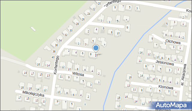 Oborniki, Waryńskiego Ludwika, 10, mapa Oborniki