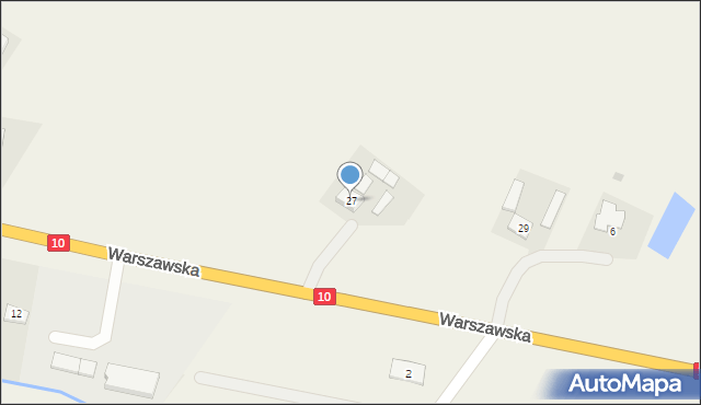 Obrowo, Warszawska, 27, mapa Obrowo