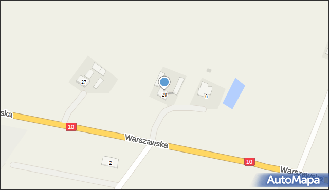 Obrowo, Warszawska, 29, mapa Obrowo