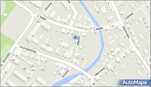 Olecko, Wąska, 2, mapa Olecko