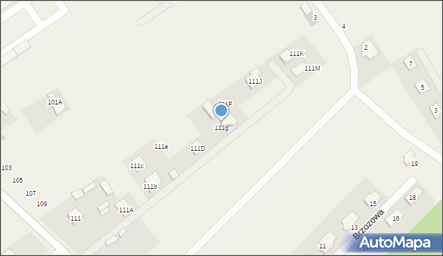 Olszewnica Stara, Warszawska, 111g, mapa Olszewnica Stara