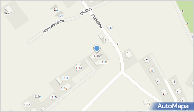 Olszewnica Stara, Warszawska, 111K, mapa Olszewnica Stara