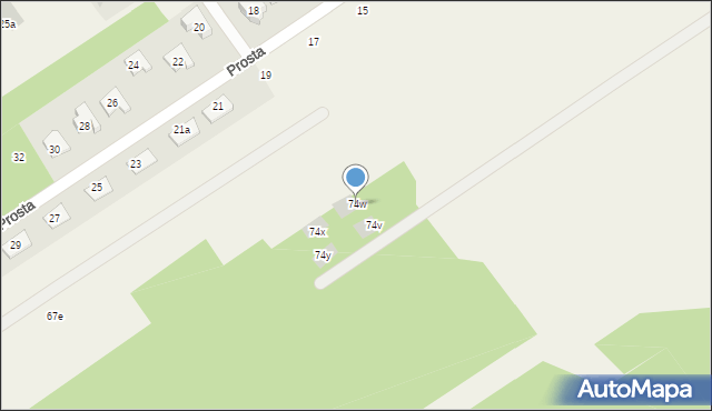 Olszewnica Stara, Warszawska, 74w, mapa Olszewnica Stara