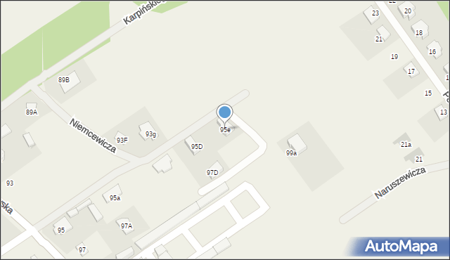 Olszewnica Stara, Warszawska, 95e, mapa Olszewnica Stara