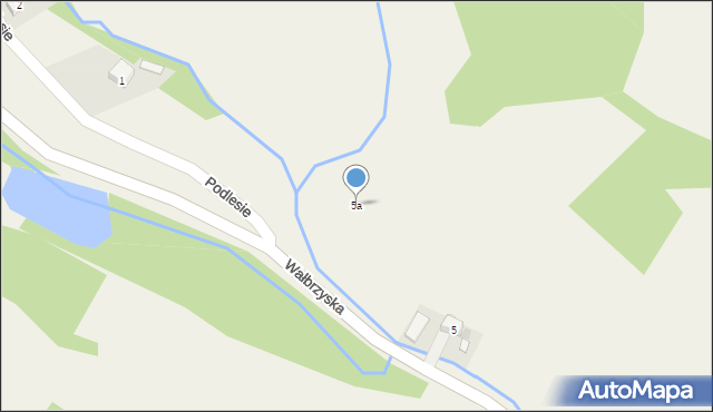Olszyniec, Wałbrzyska, 5a, mapa Olszyniec