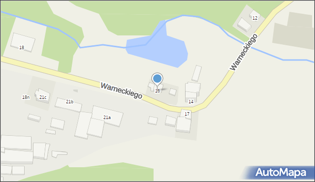 Opalenie, Warneckiego Ludwika, ks., 16, mapa Opalenie