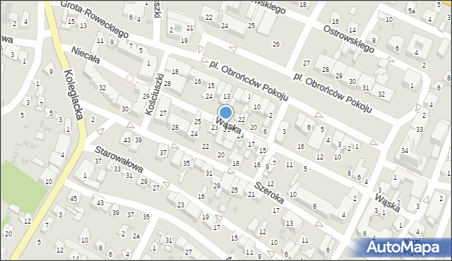 Opatów, Wąska, 21, mapa Opatów