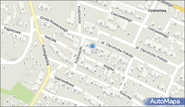Opatów, Wąska, 26, mapa Opatów