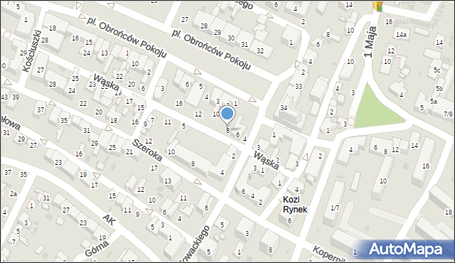 Opatów, Wąska, 8, mapa Opatów