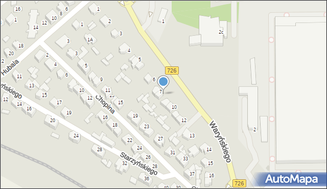 Opoczno, Waryńskiego Ludwika, 8, mapa Opoczno