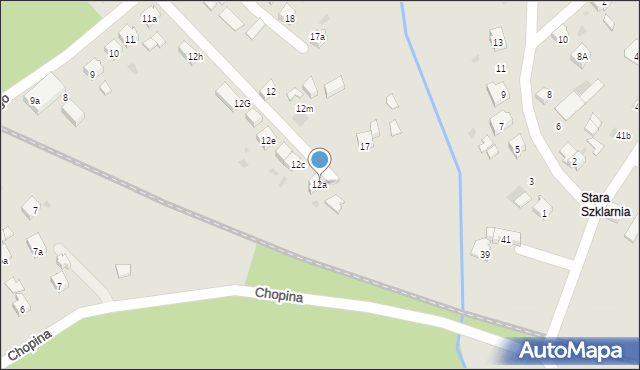 Orzesze, Waryńskiego Ludwika, 12a, mapa Orzesze