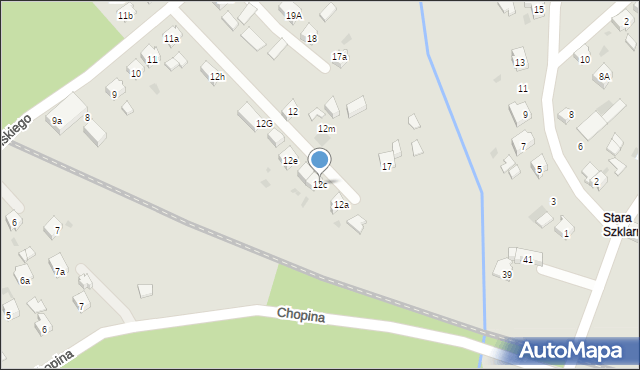 Orzesze, Waryńskiego Ludwika, 12c, mapa Orzesze