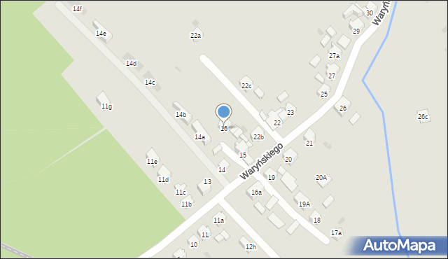 Orzesze, Waryńskiego Ludwika, 16, mapa Orzesze
