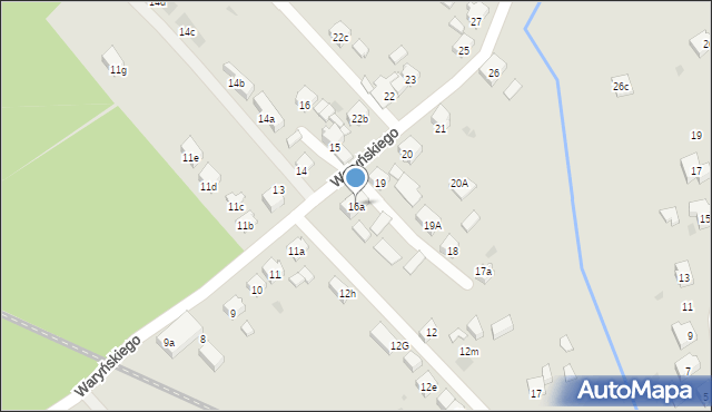Orzesze, Waryńskiego Ludwika, 16a, mapa Orzesze
