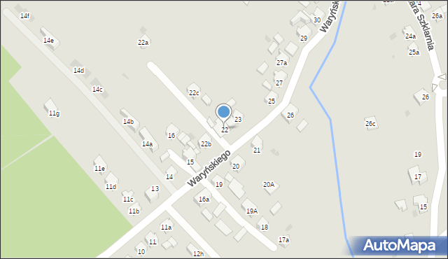 Orzesze, Waryńskiego Ludwika, 22, mapa Orzesze