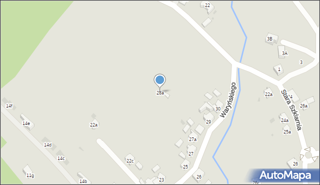 Orzesze, Waryńskiego Ludwika, 28a, mapa Orzesze