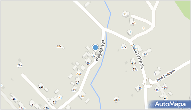 Orzesze, Waryńskiego Ludwika, 30a, mapa Orzesze