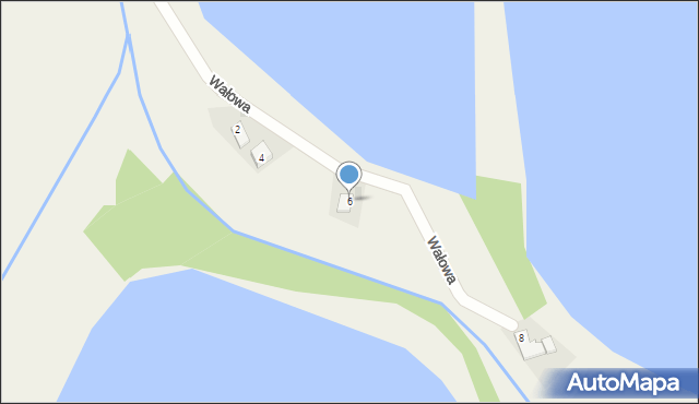 Osiek, Wałowa, 6, mapa Osiek