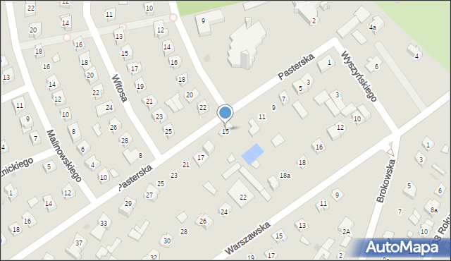 Ostrów Mazowiecka, Warszawska, 10A, mapa Ostrów Mazowiecka