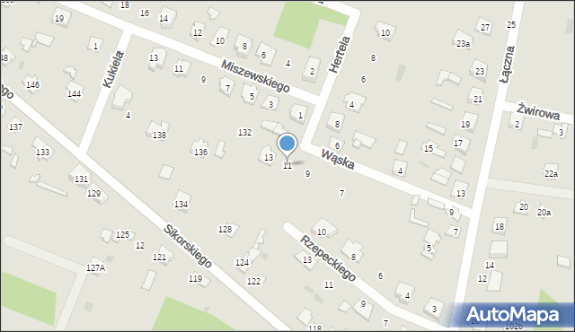 Ostrów Mazowiecka, Wąska, 11, mapa Ostrów Mazowiecka