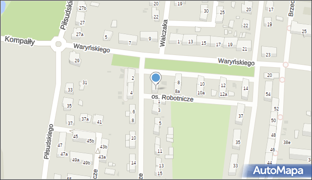 Ostrów Wielkopolski, Waryńskiego Ludwika, 6a, mapa Ostrów Wielkopolski