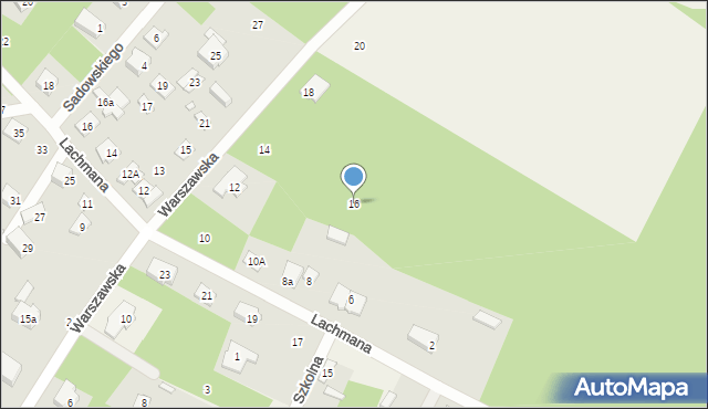 Ostrówek, Warszawska, 16, mapa Ostrówek